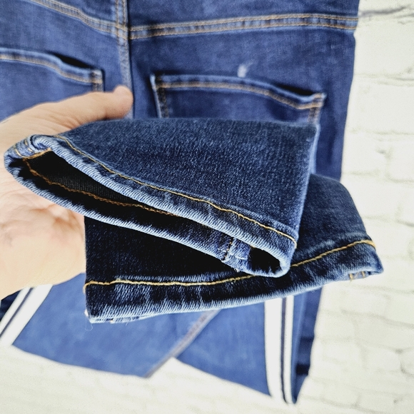ZARA | high rise shaper skinny stretch side stripe detail ankle jegging jeans - Picture 5 of 7